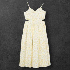 The Drop Women's Makenna Strappy Cross-Front Smocked Back Midi Dress Size 4X New